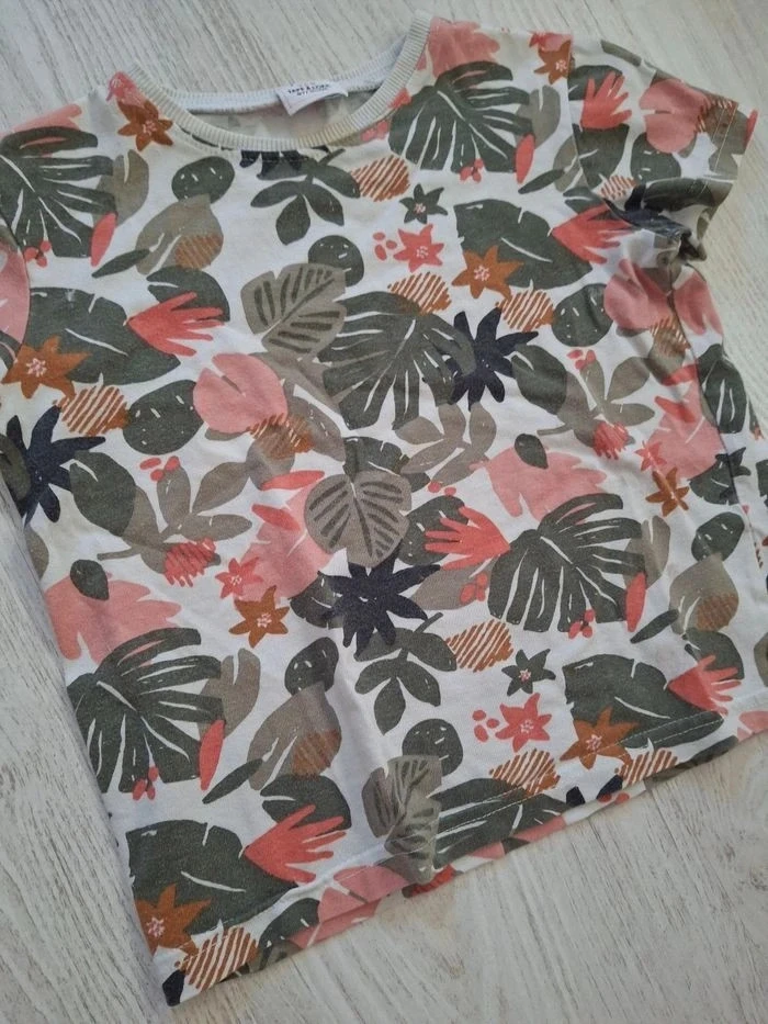 Lote/conjunto de tops para niño blanco verano blanco/azul/caqui Gémo/Tape à l’œil/TAO/Zara - 4/5 años – photo 3